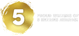 Proud winners of 5 Henries awards!