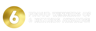 Proud winners of 6 Henries awards!