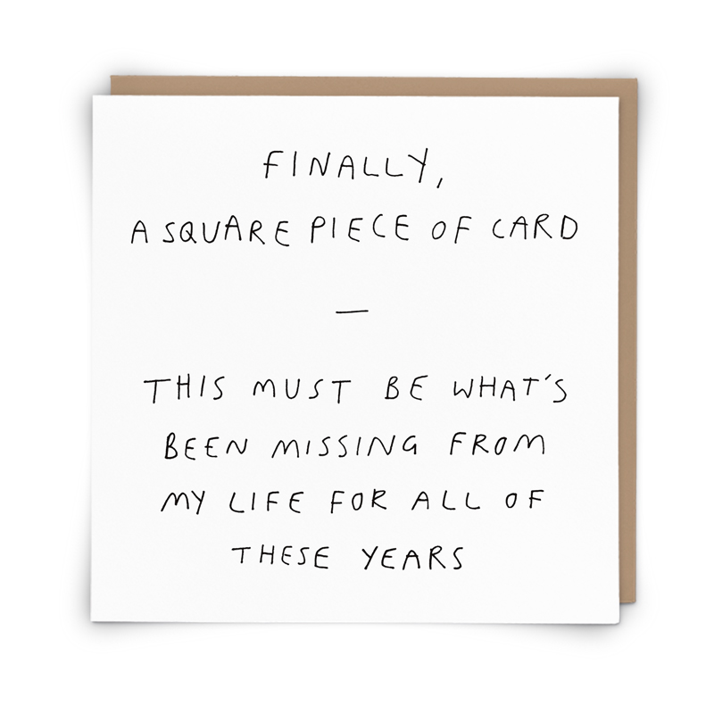 Finally a square