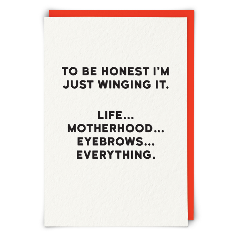 Winging it