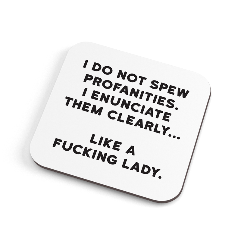 Profanities Coaster- Trade Pack Of 6 Unit