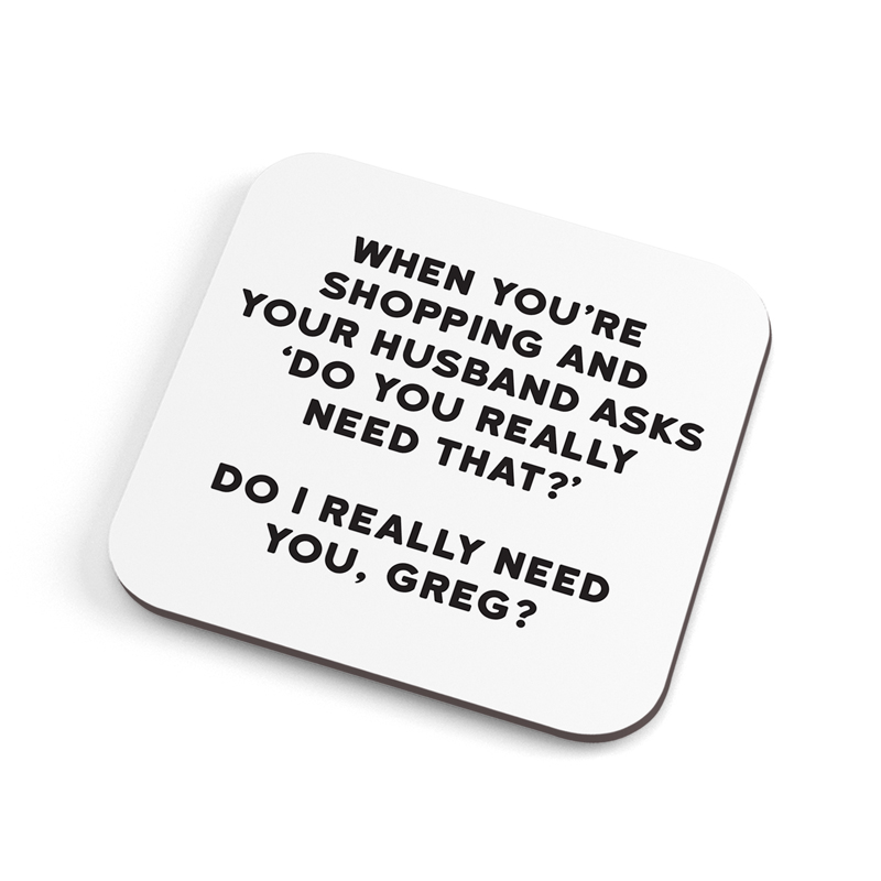 Shopping Coaster - Trade Pack Of 6 Unit