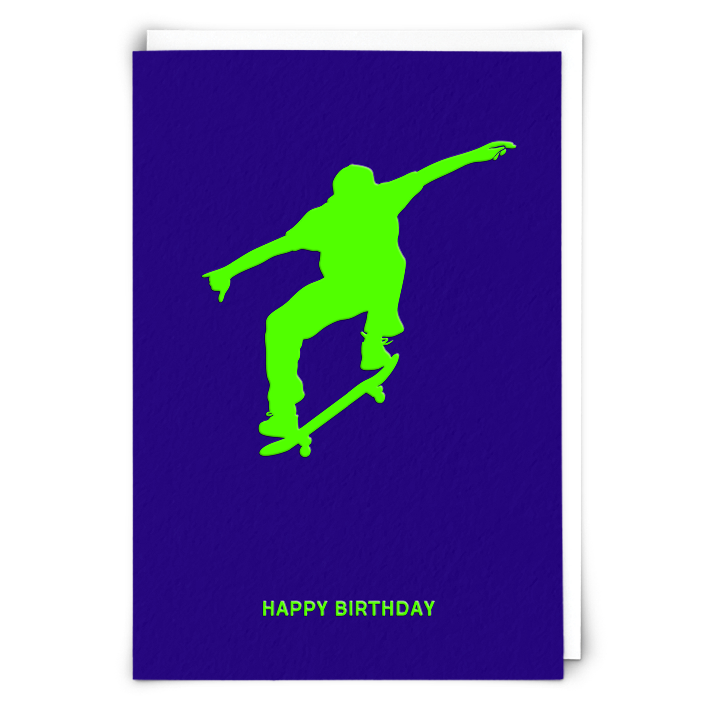 Skateboarding Dark Blue